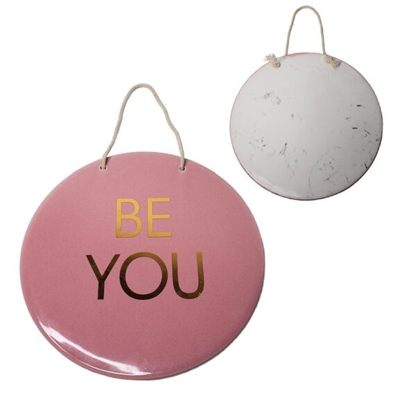 Set of 3 Ceramic Inspirational Quote Circular Wall Hangers, Home/Office/Room - Picture 4 of 4